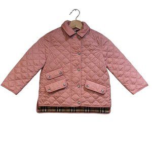 Burberry Pink Quilted Kids Jacket